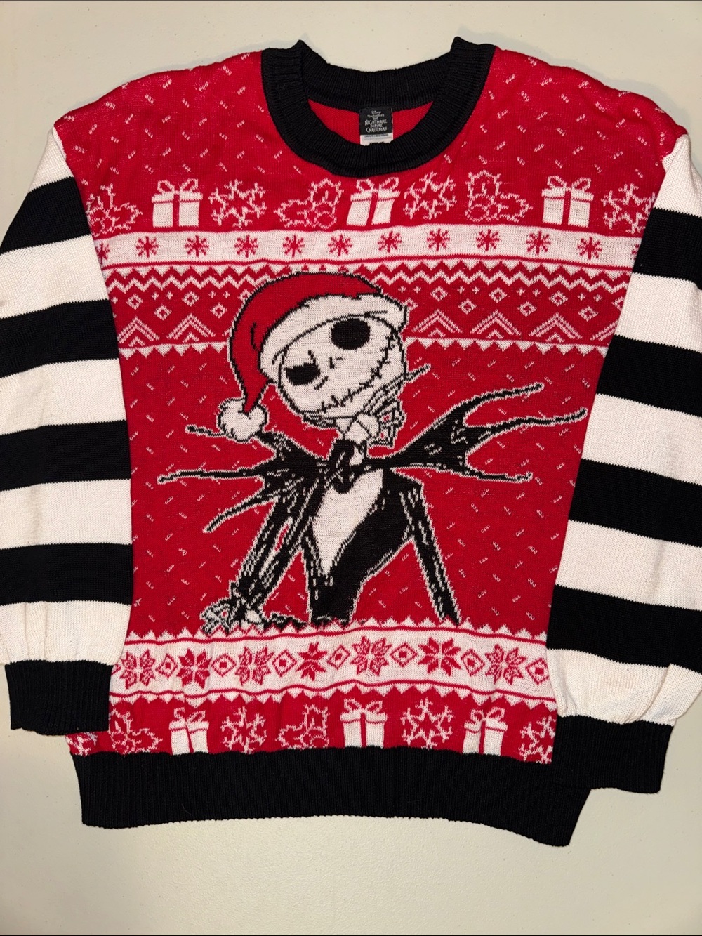 💀🖤Red 'Nightmare' Holiday Knit Sweater